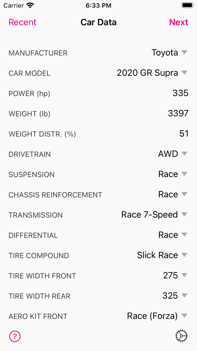 QuickTune H5 Professional Tuning Calculator for Forza Horizon 5